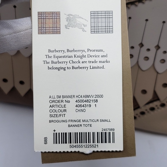 Used 4x w/tag Burberry Small Banner MSRP $1,890 - Picture 7 of 16